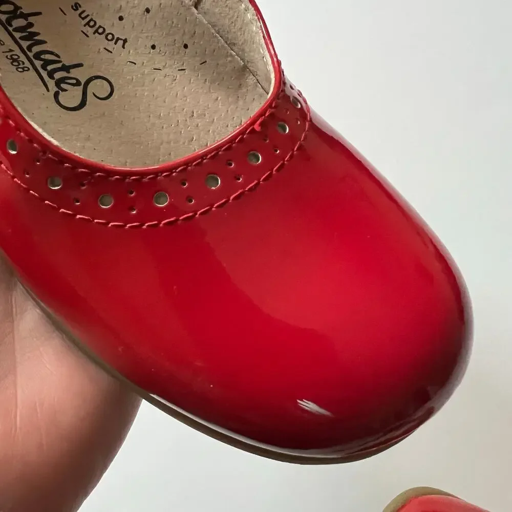 Footmates red patent leather Mary Janes
